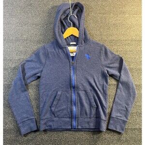 Abercrombie & Fitch Blue Full Zip Muscle Jacket‎ Kids XL Comfort Casual Hooded